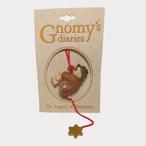 Vintage Gnomys Diaries Ornament Legend Of Snowtime Handcrafted Annekabouke Gnome
